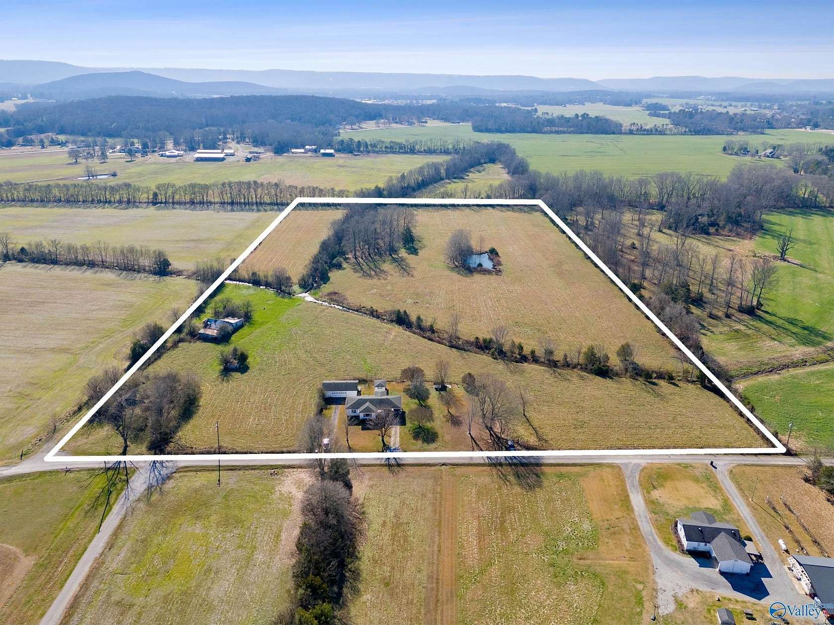 22 Acres of Agricultural Land with Home for Sale in New Hope, Alabama