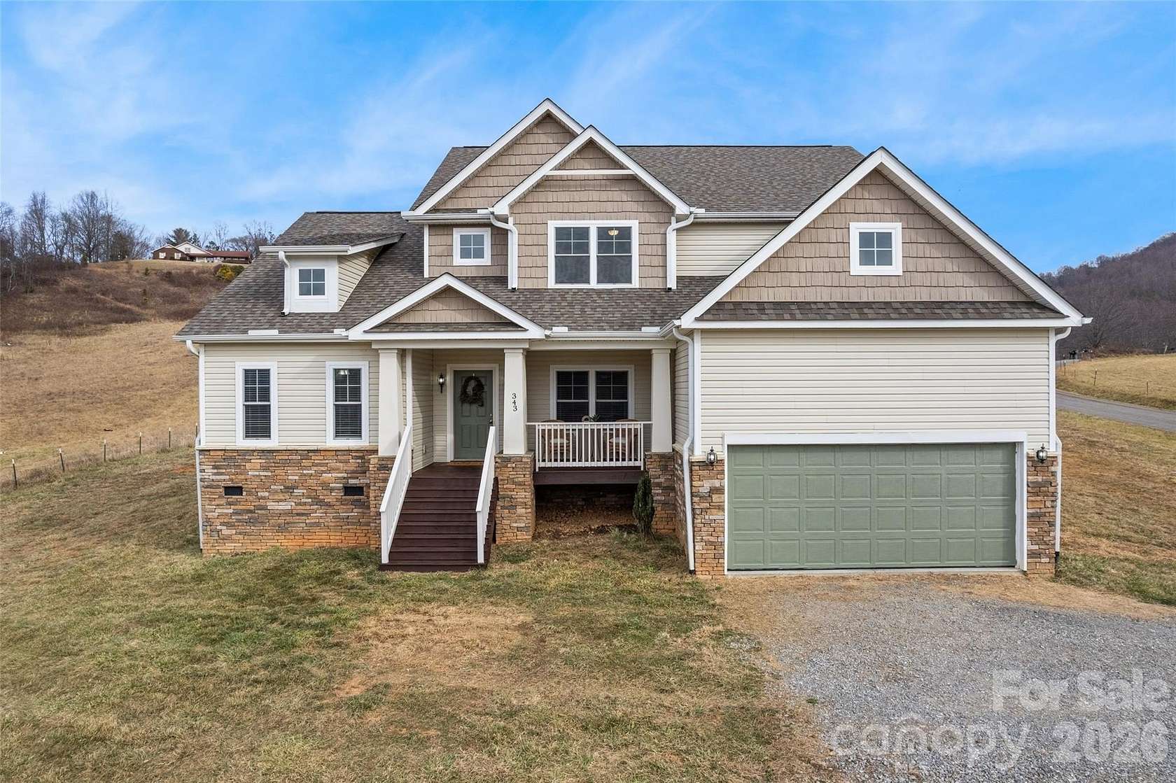 8 Acres of Land with Home for Sale in Clyde, North Carolina