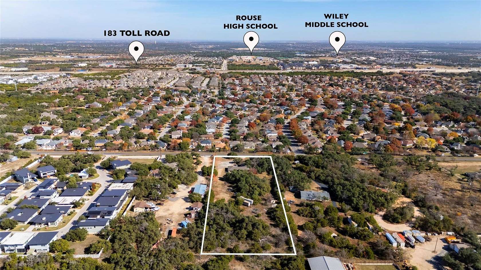 2.86 Acres of Land with Home for Sale in Leander, Texas