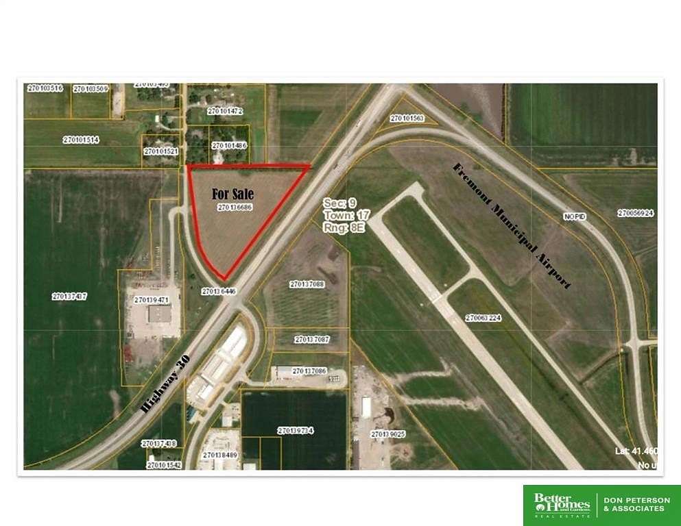 11.8 Acres of Land for Sale in Fremont, Nebraska