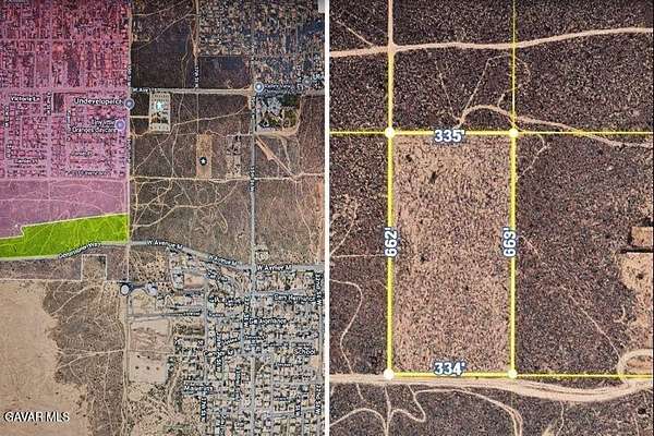5 Acres of Residential Land for Sale in Lancaster, California