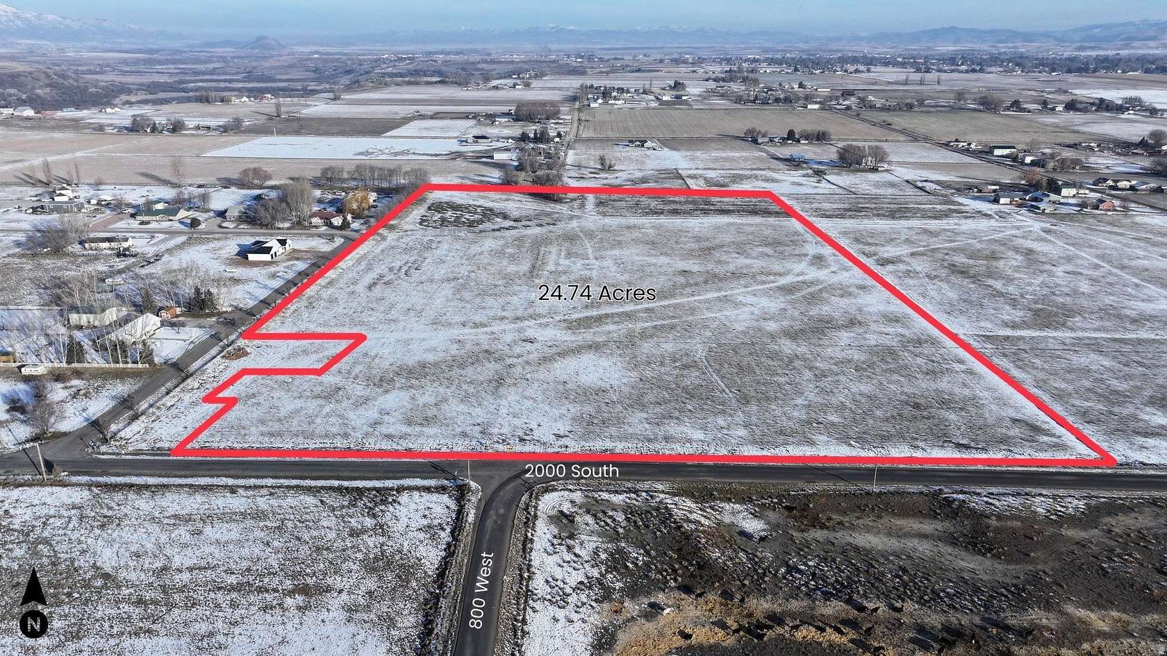 25 Acres of Agricultural & Residential Land for Sale in Preston, Idaho