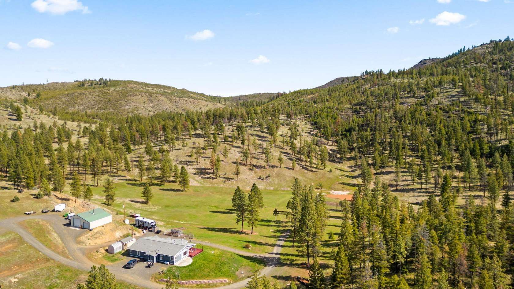 40.6 Acres of Agricultural Land with Home for Sale in Fossil, Oregon