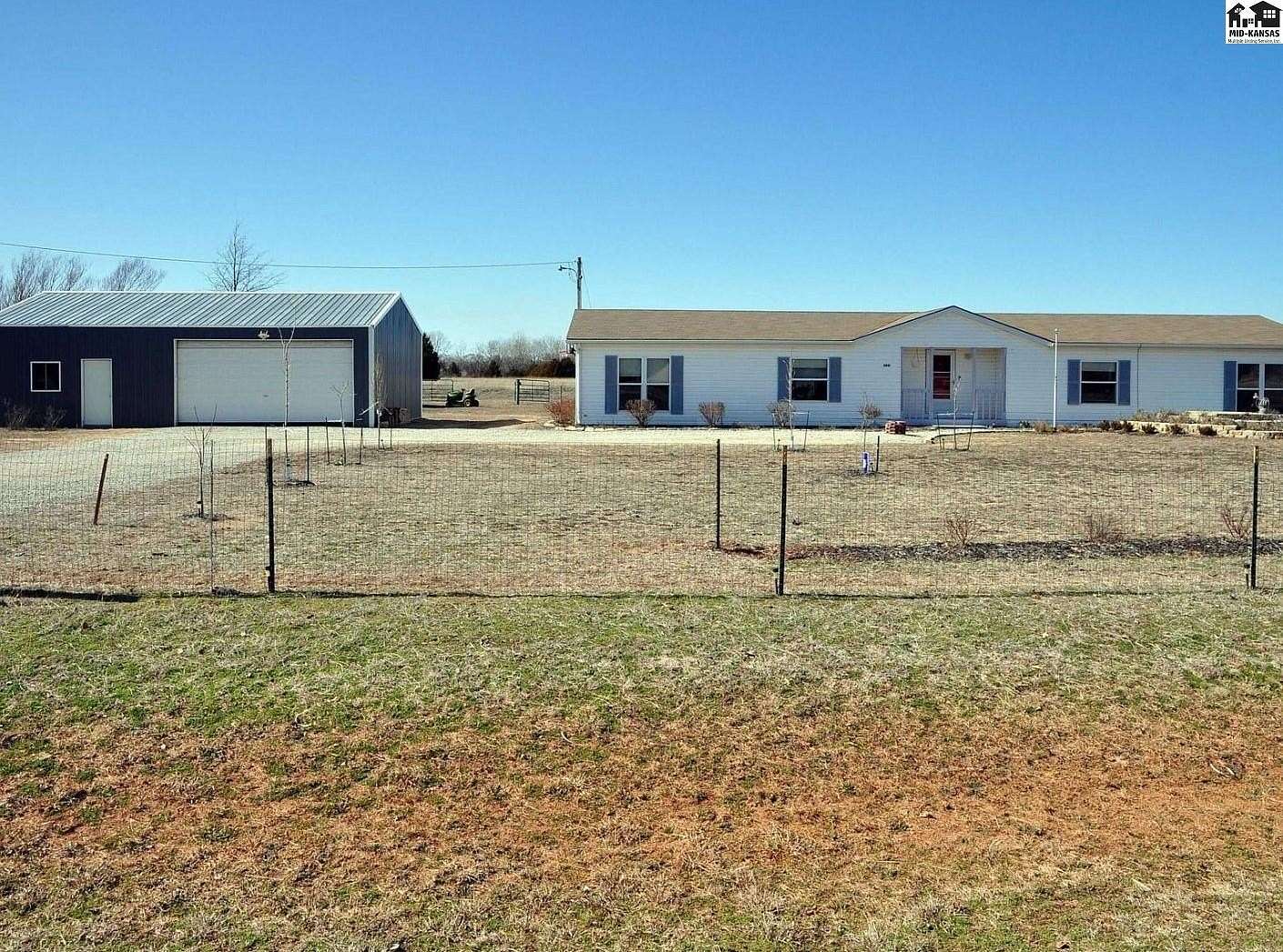 10.5 Acres of Land with Home for Sale in Cheney, Kansas