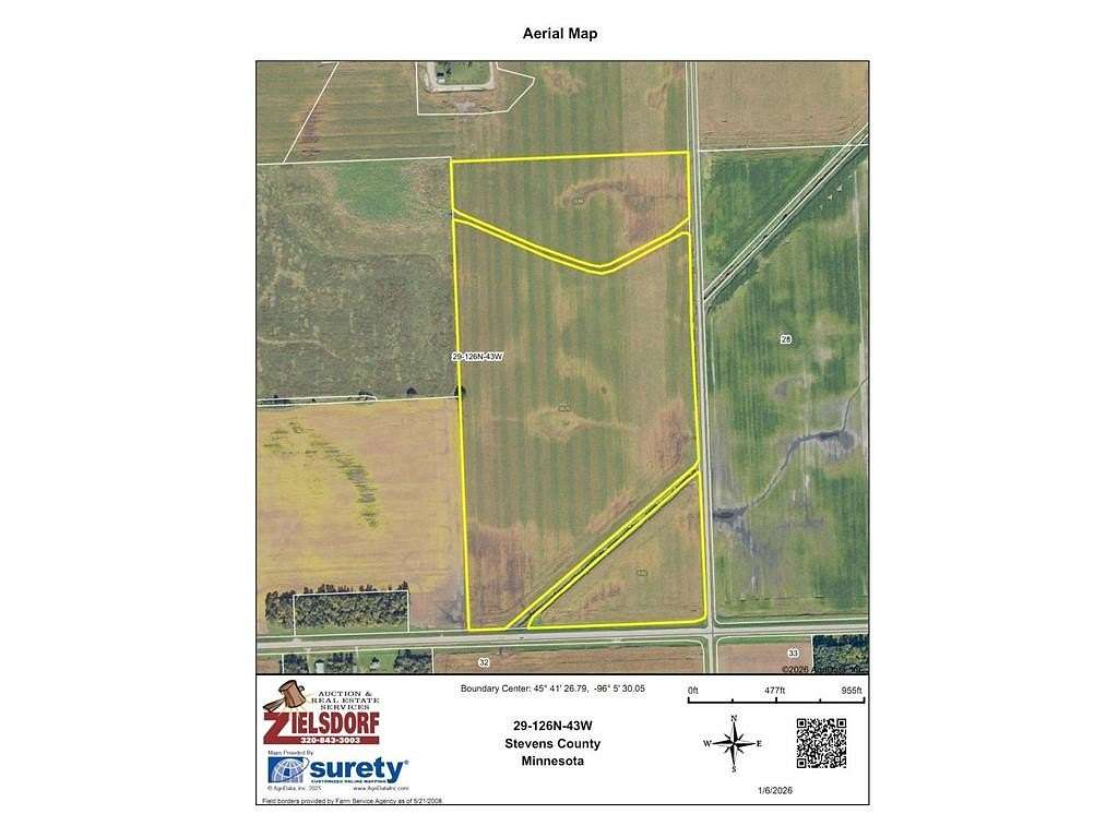 78 Acres of Agricultural Land for Sale in Donnelly Township, Minnesota