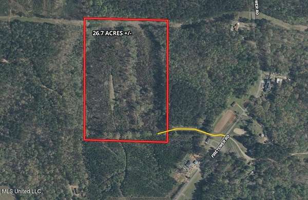 26.7 Acres of Recreational Land for Sale in Smithville, Mississippi
