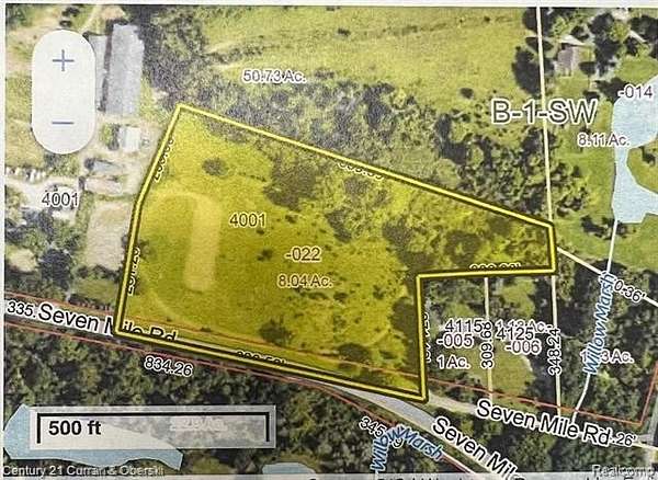 8 Acres of Land for Sale in South Lyon, Michigan