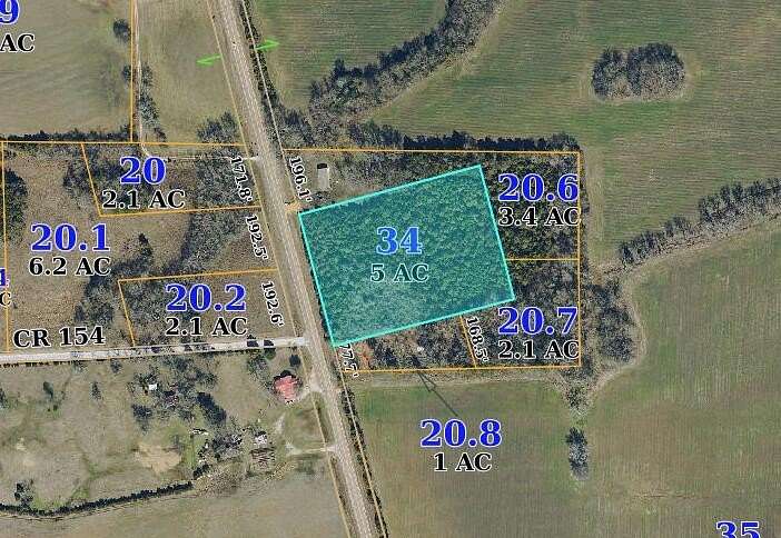5 Acres of Residential Land for Sale in Okolona, Mississippi