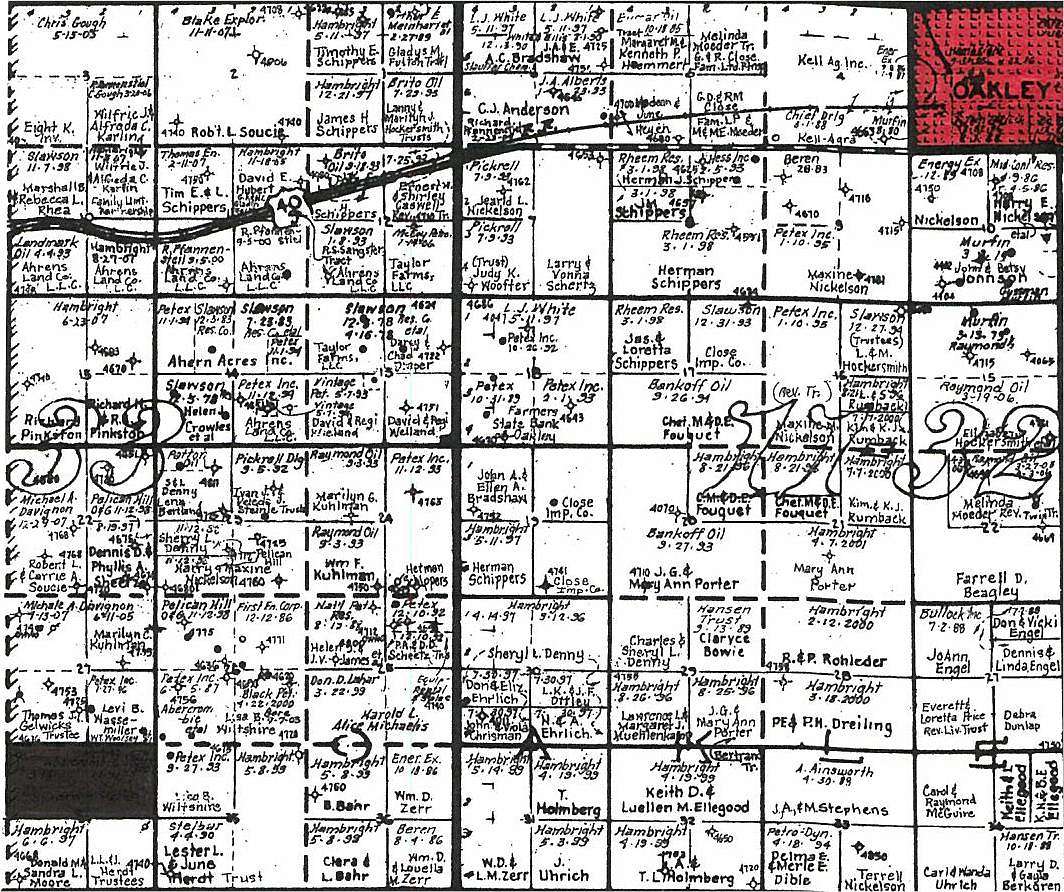 320 Acres of Agricultural Land for Sale in Oakley Township, Kansas