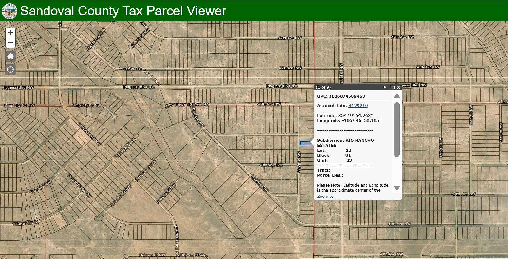 1 Acre of Land for Sale in Rio Rancho, New Mexico