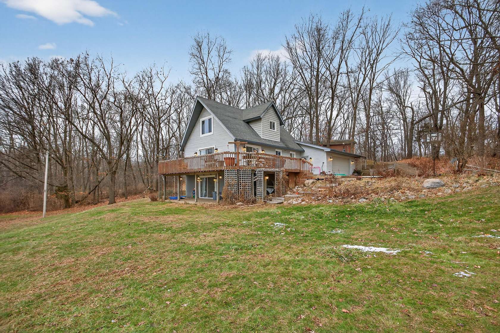 4.38 Acres of Land with Home for Sale in Horton, Michigan