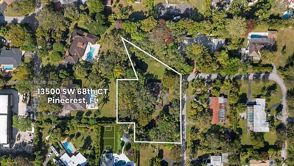 1.3 Acres of Residential Land for Sale in Pinecrest, Florida