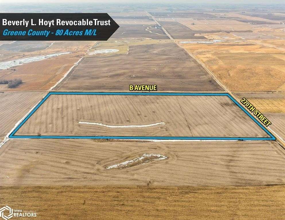 80 Acres of Agricultural Land for Sale in Scranton, Iowa