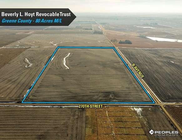 80 Acres of Recreational Land & Farm for Auction in Scranton, Iowa