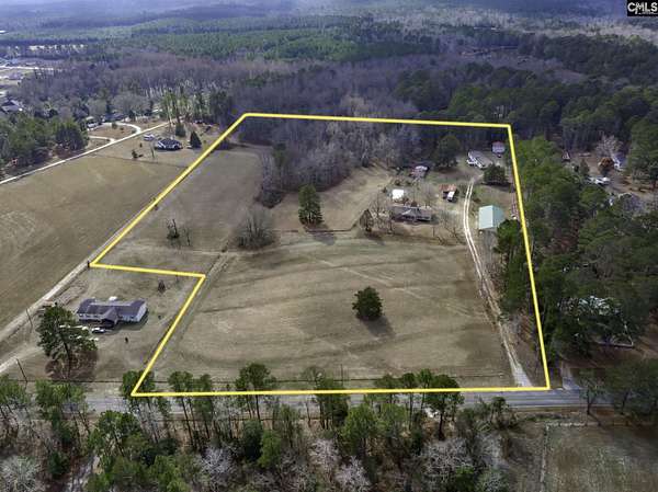12.6 Acres of Land with Home for Sale in Leesville, South Carolina