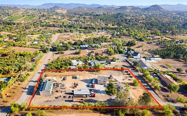 2.5 Acres of Residential Land with Home for Sale in Valley Center, California