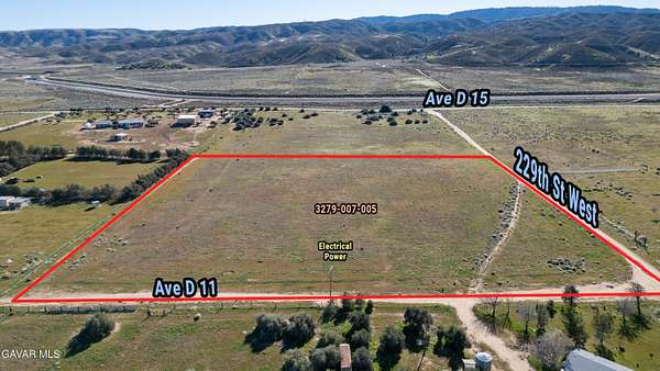 9.51 Acres of Residential Land for Sale in Lancaster, California