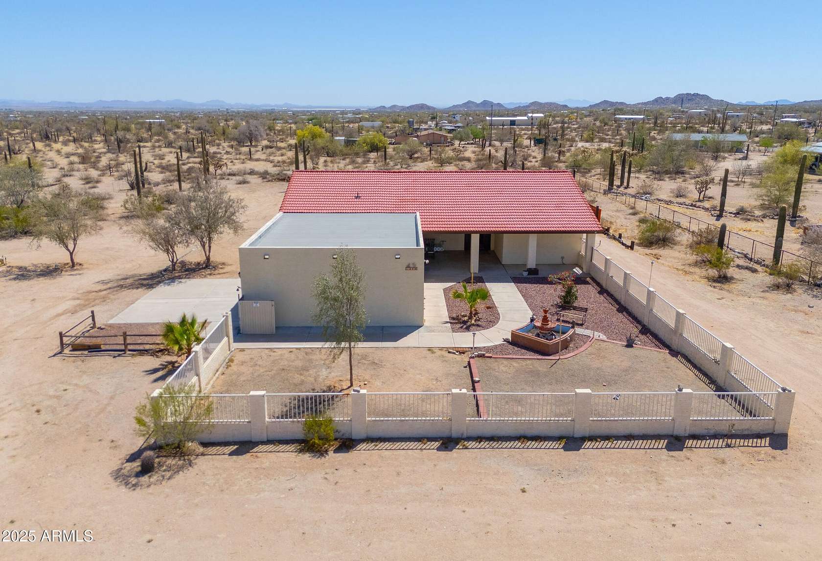 3 Acres of Residential Land with Home for Sale in Maricopa, Arizona