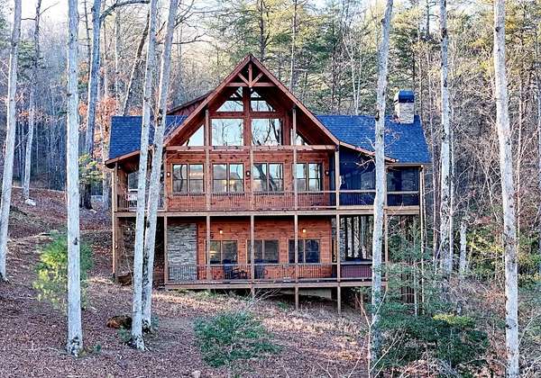 8 Acres of Land with Home for Sale in Blue Ridge, Georgia