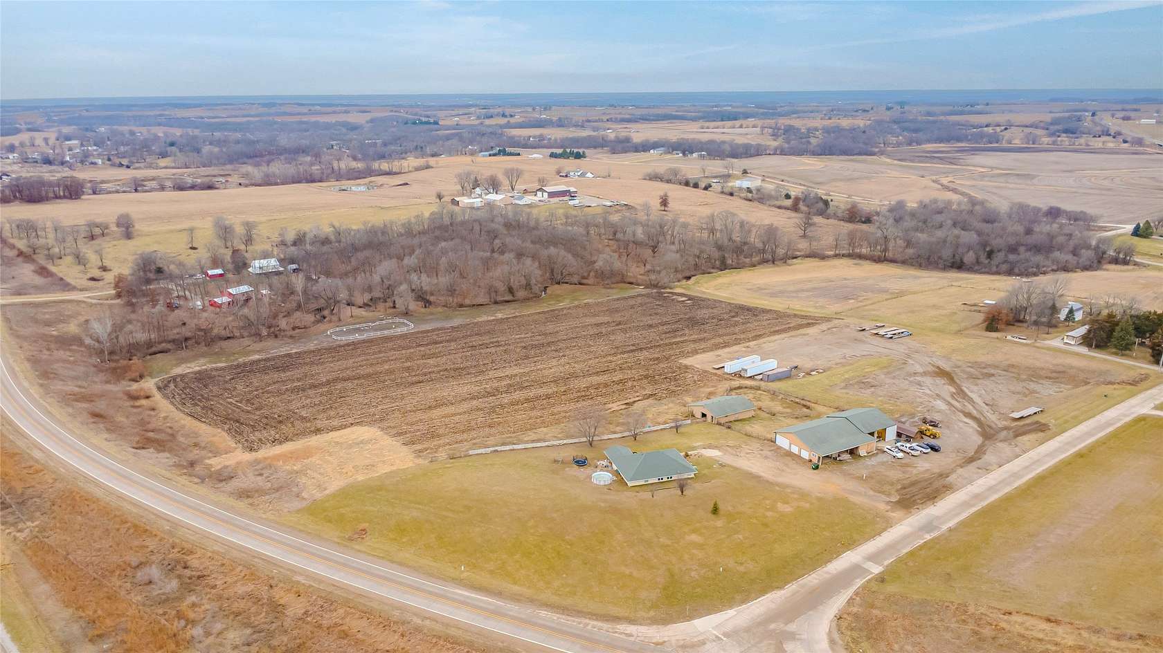 10.7 Acres of Land with Home for Sale in Oskaloosa, Iowa