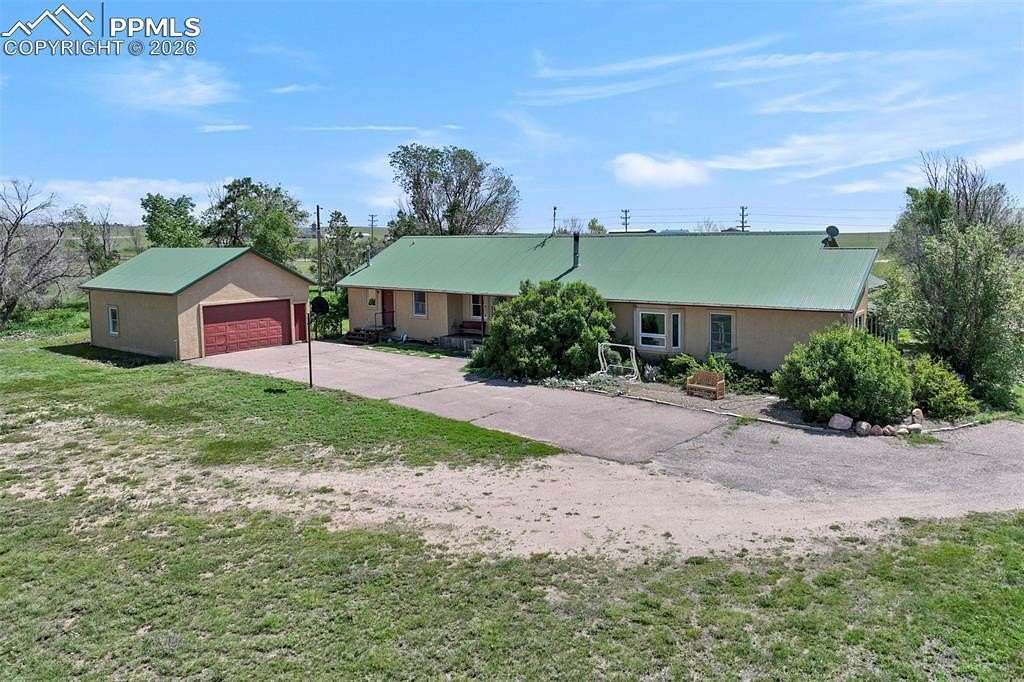 40 Acres of Agricultural Land with Home for Sale in Peyton, Colorado