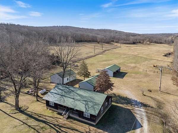 44.8 Acres of Land with Home for Sale in Elkins, Arkansas