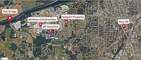 1.18 Acres of Improved Land for Sale in Tuscaloosa, Alabama