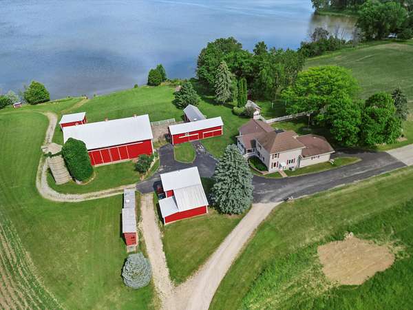 3 Acres of Residential Land with Home for Sale in Hustisford, Wisconsin