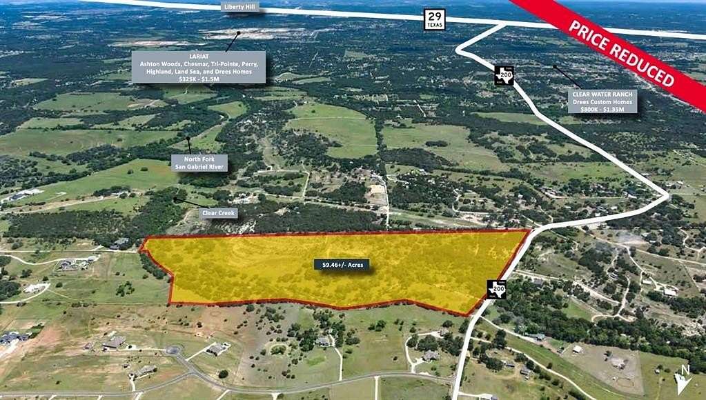 59.5 Acres of Recreational Land for Sale in Liberty Hill, Texas
