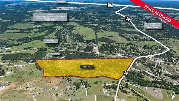 59.5 Acres of Recreational Land for Sale in Liberty Hill, Texas