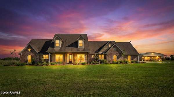 11.2 Acres of Recreational Land with Home for Sale in Kaplan, Louisiana