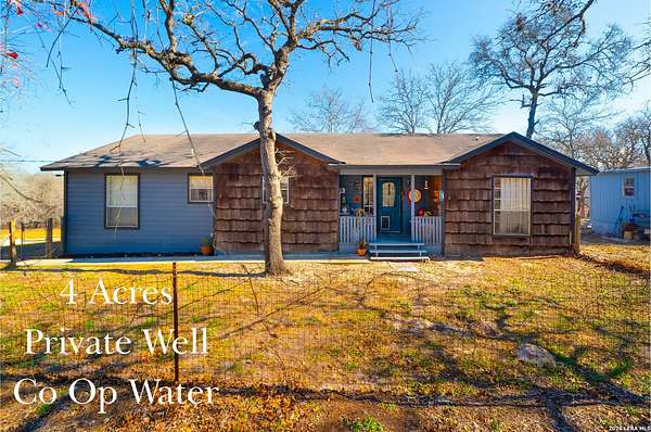 4 Acres of Land with Home for Sale in La Vernia, Texas