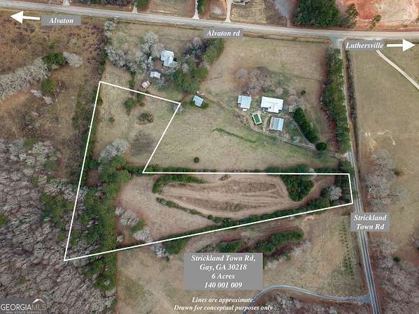 6 Acres of Residential Land for Sale in Gay, Georgia