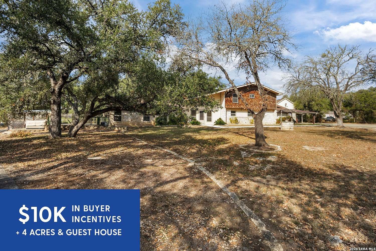 4 Acres of Land with Home for Sale in Bulverde, Texas