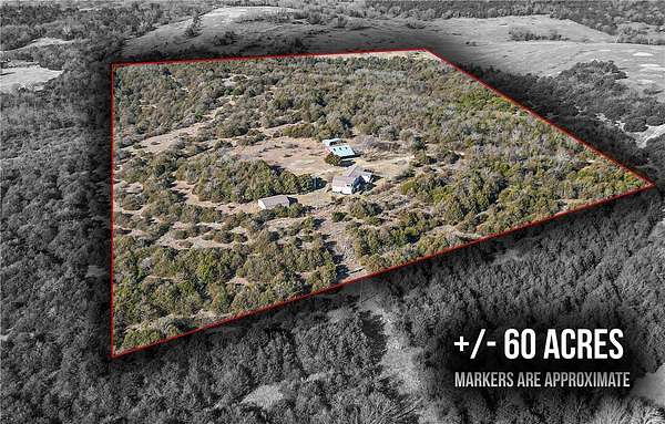 59.6 Acres of Land with Home for Sale in Berryville, Arkansas