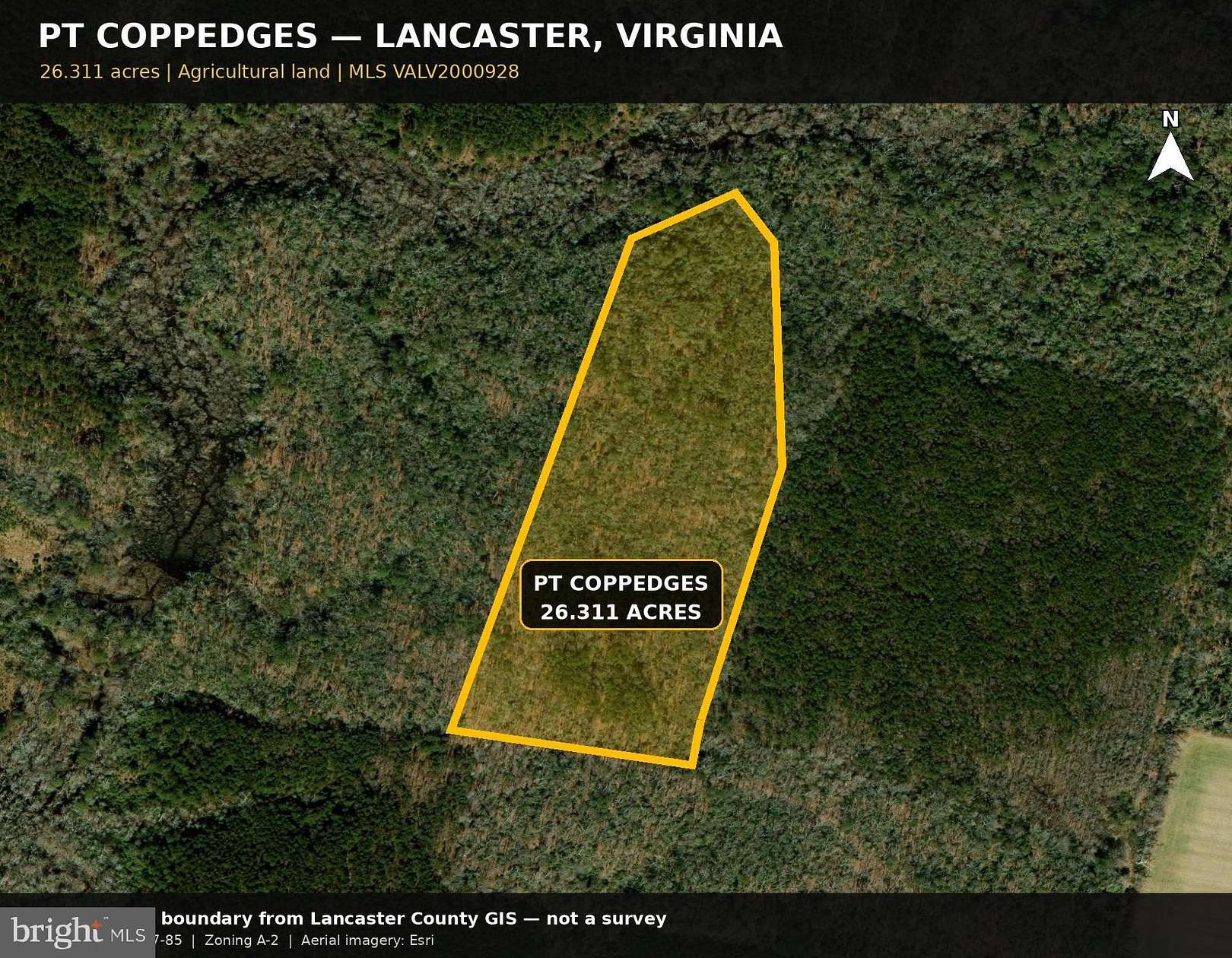 26.3 Acres of Recreational Land for Sale in Lancaster, Virginia