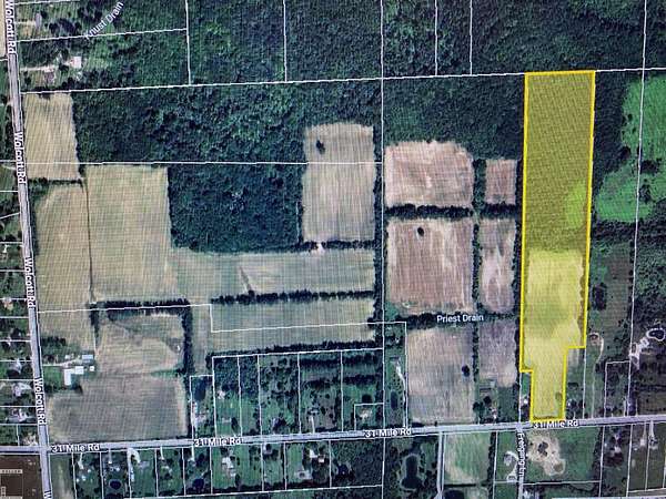 28 Acres of Recreational Land for Sale in Ray Township, Michigan