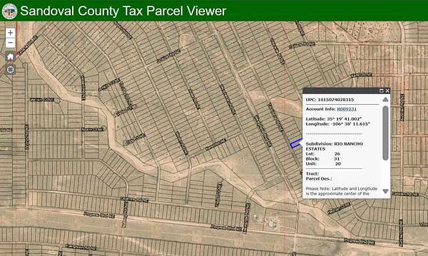 1 Acre of Land for Sale in Rio Rancho, New Mexico