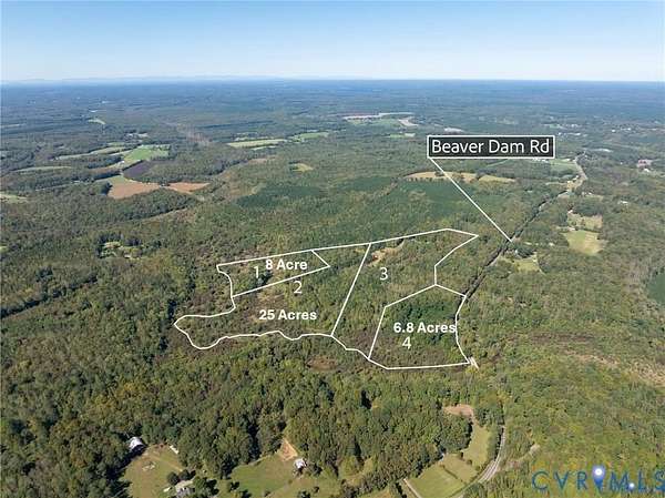 8.3 Acres of Land for Sale in Beaverdam, Virginia