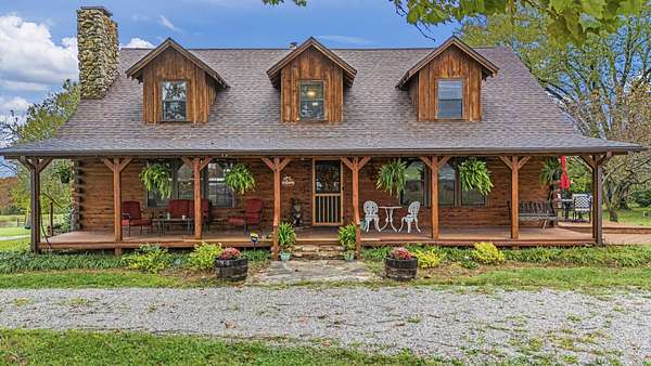 20.5 Acres of Land with Home for Sale in Peace Valley, Missouri