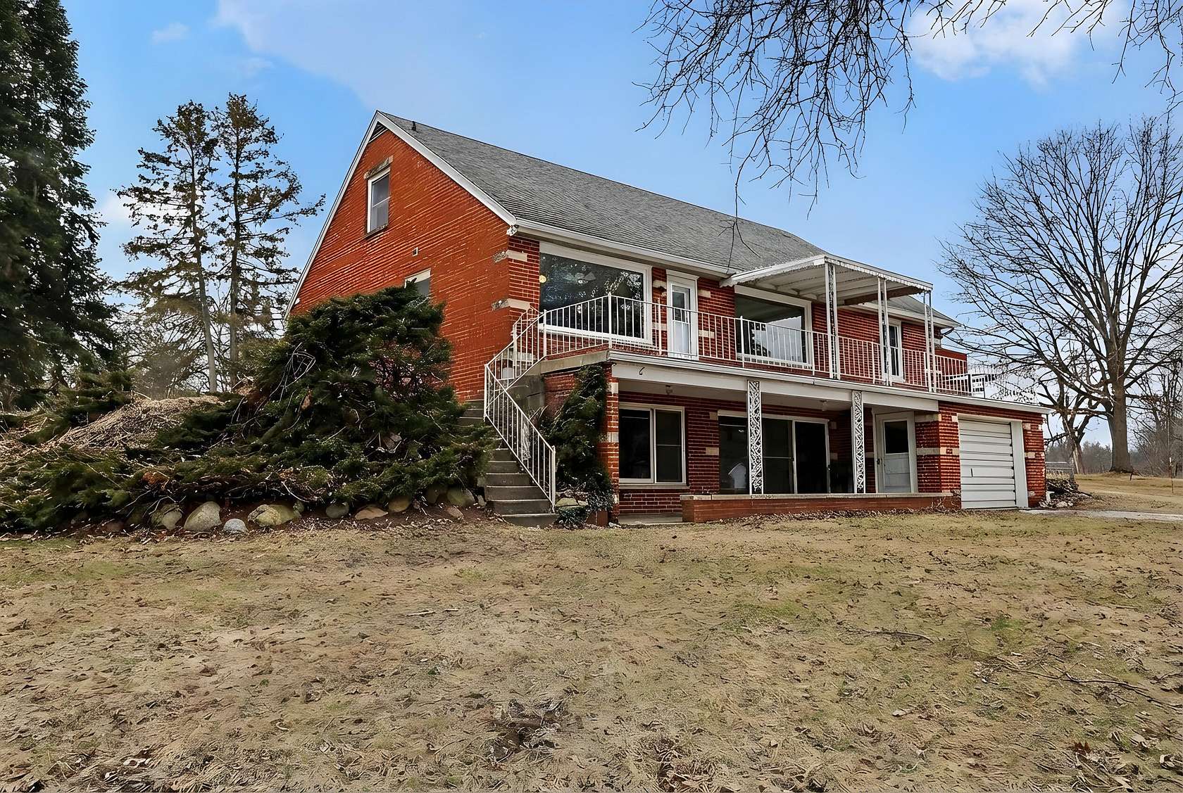 6 Acres of Residential Land with Home for Sale in Plainwell, Michigan