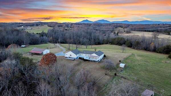 80 Acres of Land with Home for Sale in Bedford, Virginia