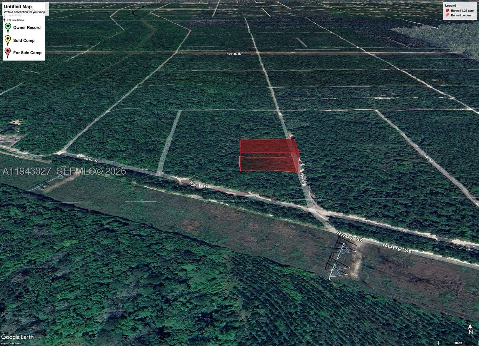 1.25 Acres of Land for Sale in Bunnell, Florida