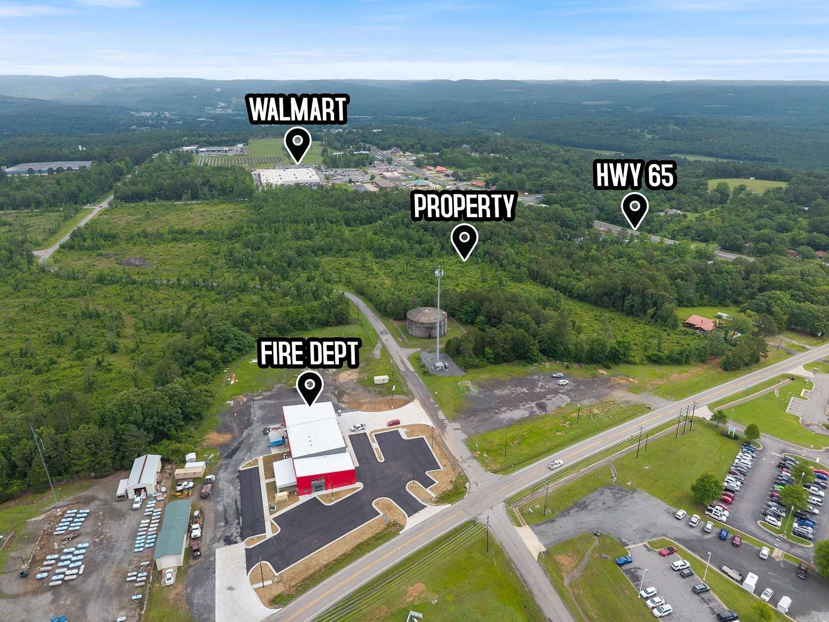 3 Acres of Commercial Land for Sale in Clinton, Arkansas