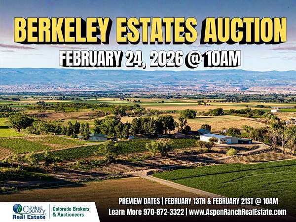 138 Acres of Improved Land for Auction in Olathe, Colorado