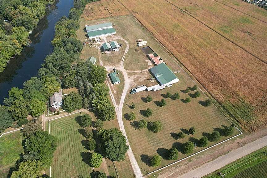 10 Acres of Residential Land with Home for Sale in Mendon, Michigan