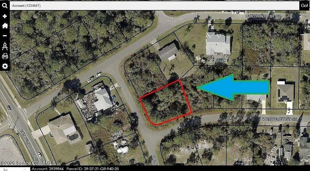 0.28 Acres of Residential Land for Sale in Palm Bay, Florida