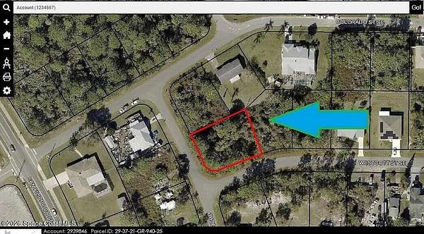 0.28 Acres of Residential Land for Sale in Palm Bay, Florida