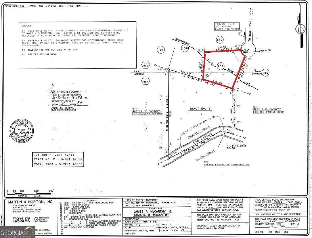 1.3 Acres of Residential Land for Sale in Woodstock, Georgia