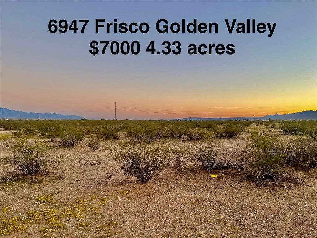4.33 Acres of Land for Sale in Golden Valley, Arizona